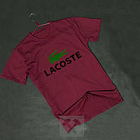 Хлопковая мужская футболка (Лакост) Lacoste, с принтом
