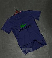 Хлопковая мужская футболка (Лакост) Lacoste, с принтом