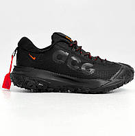 Мужские термо кроссовки Nike ACG Mountain Fly 2 Gore-Tex Black Orange Найк Гор-Текс черные еврозима