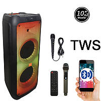 Temeisheng FG210-08 (VD300) 300 Вт, два микрофона, 2*10 | Мощная беспроводная колонка Bluetooth