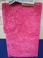 Килимки для ванної та туалету набір килимків рожевий 90 × 60 см і 60 х 50 см