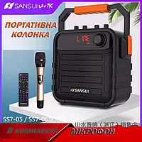 Аккумуляторная Колонка Sansui SS7-06 Один Радиомикрофон | Беспроводная Колонка