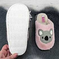 Тапочки жіночі домашні хутряні з коалою рожеві 4350, фото 2