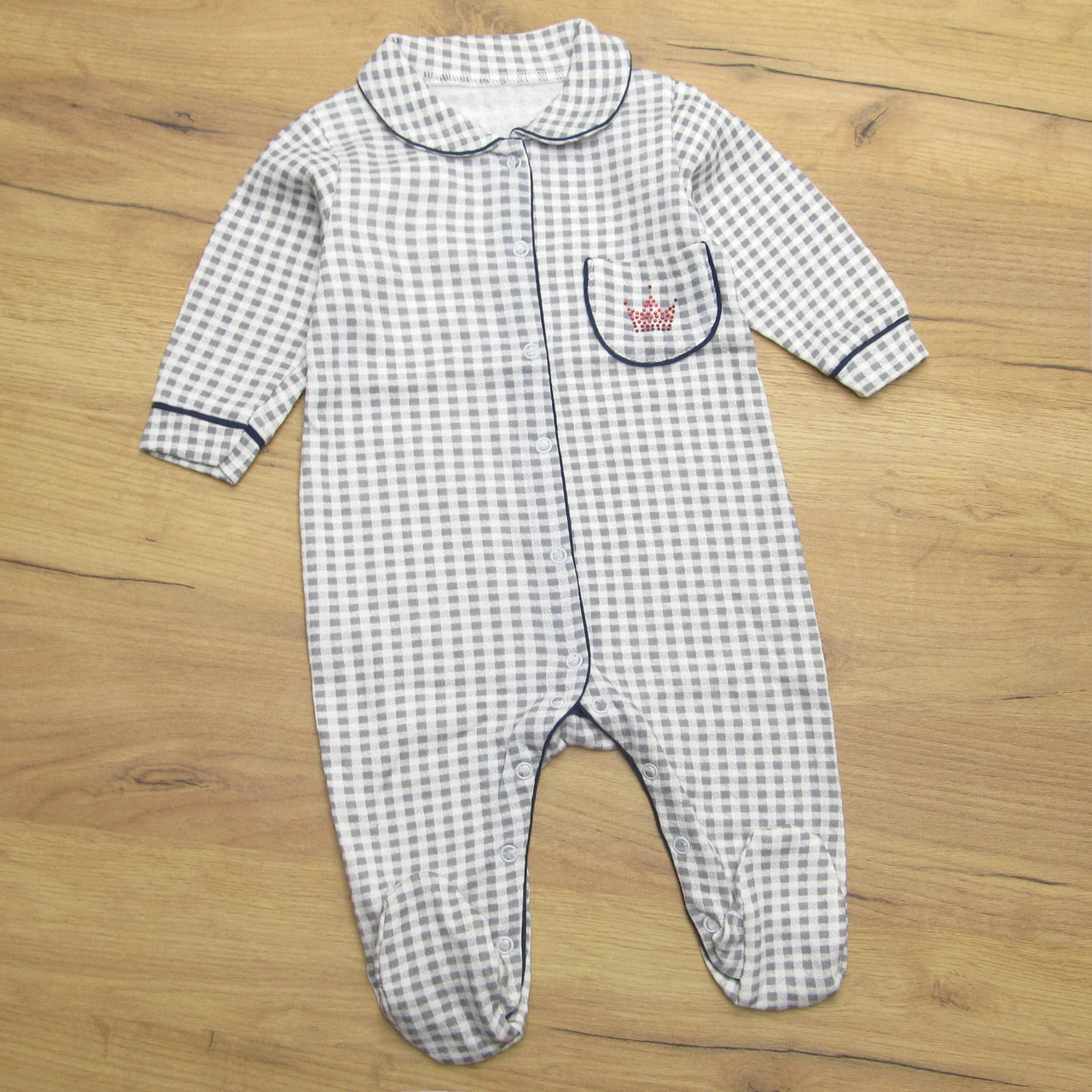 Теплий нарядний святковий урочистий чоловічок костюмчик комплект для новонародженого хлопчика 7102 Сірий, фото 1