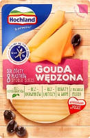 Сыр Мягкий Копченый Гауда Gouda Wedzona Hochland Хохланд Нарезка без Лактозы 135 г Польша