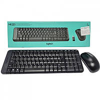 Беспроводная клавиатура Logitech Wrieleess MK 220 Black +мышка