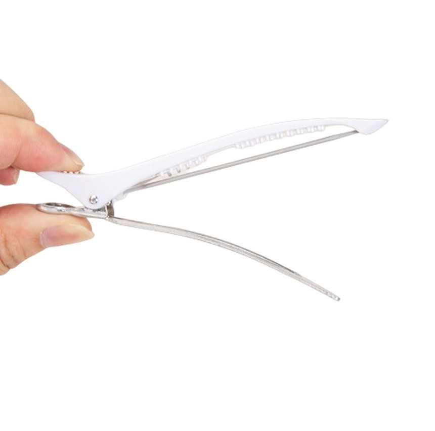 Кліпси-затискачі для волосся Hots Professional Dag White 11 см, 6 шт (HP99001-WT), фото 1