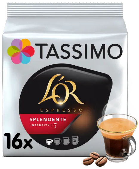 Кава в капсулах Тассімо - Tassimo L'or Espresso Splendente (16 порцій)