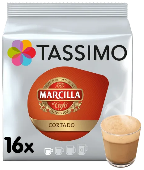 Кава в капсулах Тассімо - Tassimo Marcilla Cortado (16 порцій!!!