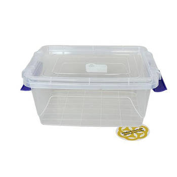 Компактний контейнер на 3,5Л ELITE із кришкою прямокутний, пластик, прозорий SNMZ