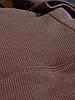 Лосини утепленні середній рубчик на флісі жіночі бежевого кольору, фото 4