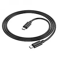 Зарядний кабель HOCO X88 Magic silicone Type-C to Type-C 60W 1m Black