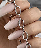 Жіночий срібний браслет з камінцями 1400.10р, фото 4