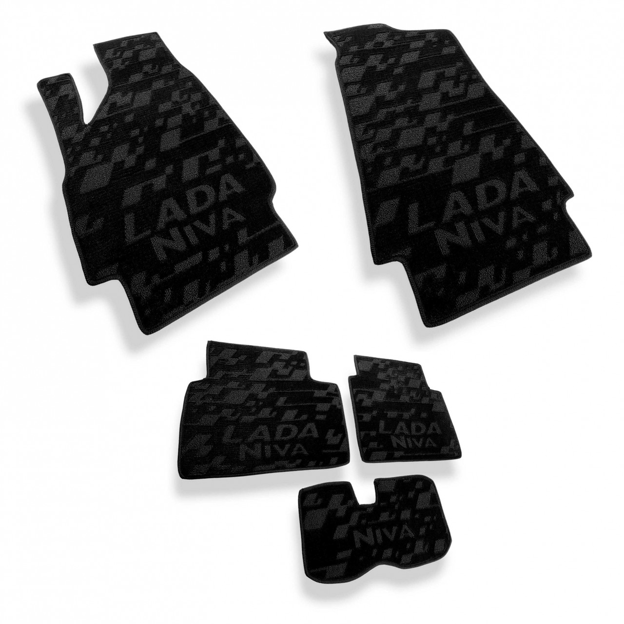 Автокилимки ворсові в салон LADA Niva (Тайга) комплект текстильних килимків для автомобіля