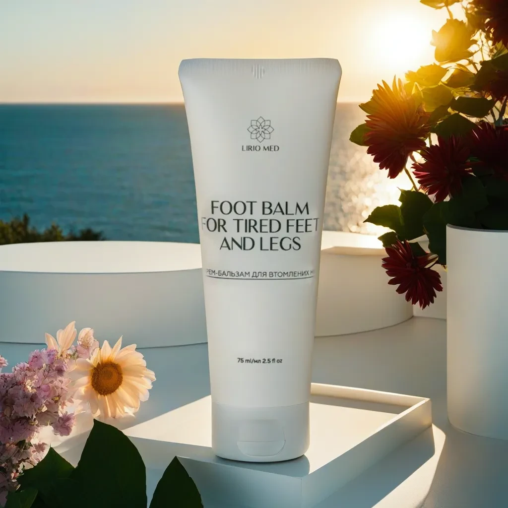 Охолоджуючий крем – бальзам для втомлених ніг Lirio Med 75 мл, фото 1
