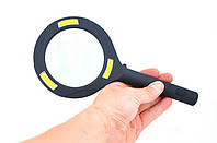 Лупа ручная 3X, 80 мм с подсветкой Magnifying Glass Lens 9033