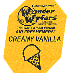Ароматизатор у пластинці Wonder Wafers, 65 x 50 мм "Ваніль" (Creamy Vanilla)