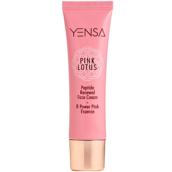 Зволожувальний крем із пептидами й екстрактом лотоса Yensa Pink Lotus Peptide Renewal Face Cream 50 мл