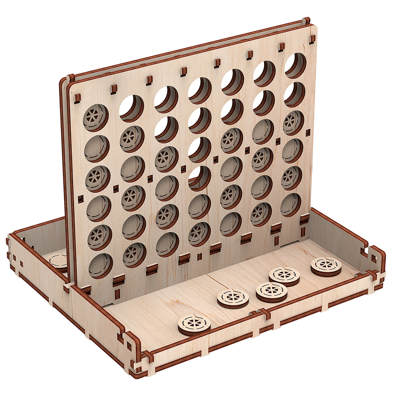 Настільна логічна гра-конструктор 4 в ряд, фото 1