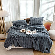 Покривало Vip Шиншила — Кролик Deco 220*240 — сірий з голубинкою