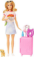 Барби путешественник Barbie Doll & Accessories, Travel Set with Puppy