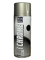 Аэрозольная краска хром Belife Chrome Paint 400мл 318 серебро