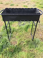 Мангал вуличний для барбекю для дому Універсальний Мангал зі знімними ніжками на 9 шампурів 3мм, фото 2