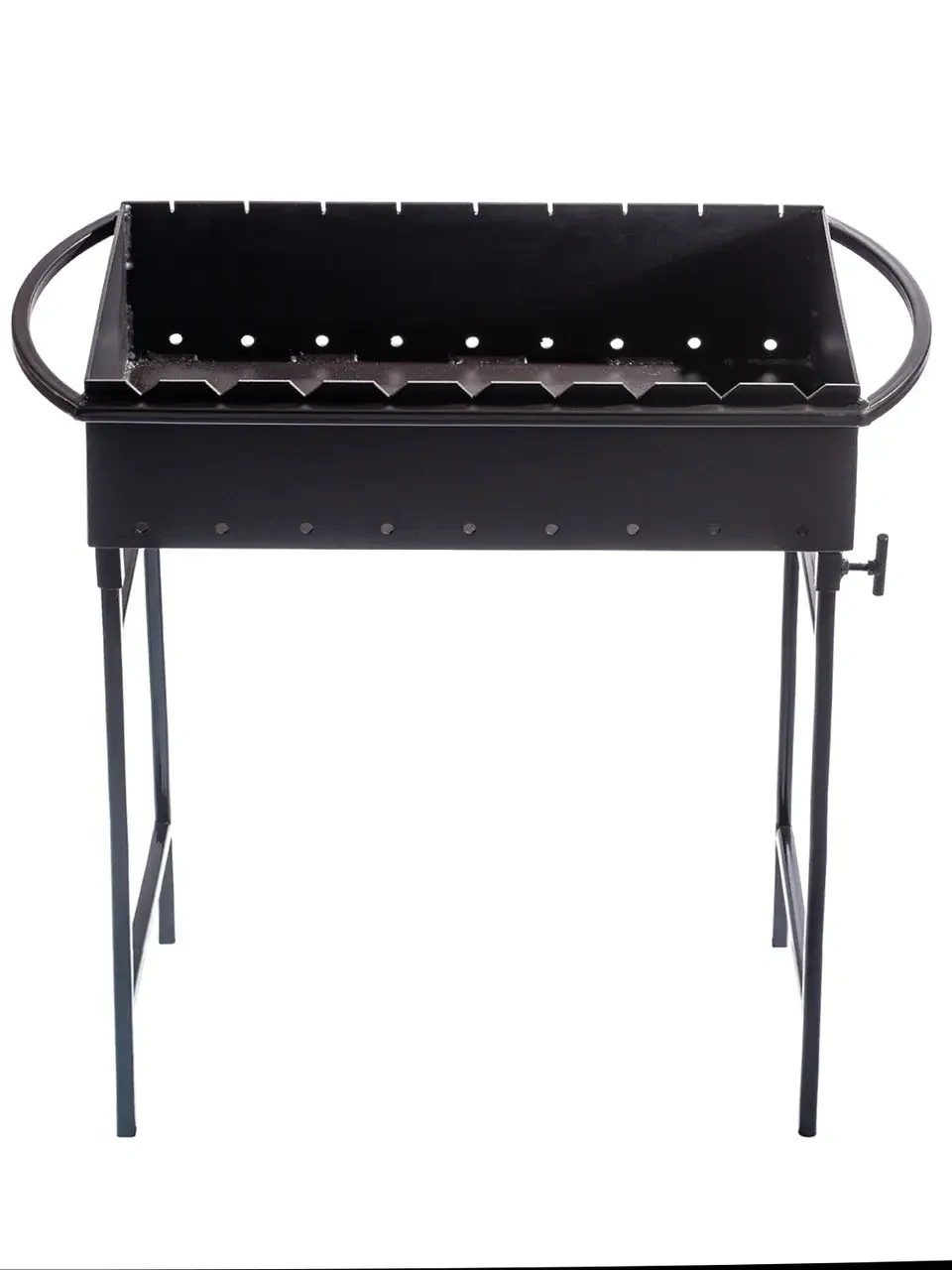 Мангал вуличний для барбекю для дому Універсальний Мангал зі знімними ніжками на 9 шампурів 3мм, фото 1