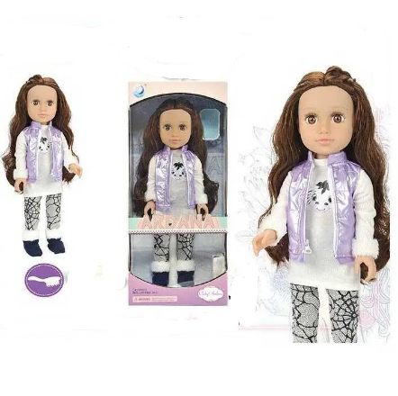 Лялька Ardana "Модниця" Dolls with Love 45см живі очі подарункова упаковка. А 663 А