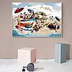 Набір для вишивання за нанесеною на канву схемою "Sea Party ".  AIDA 14CT printed, 59*43 см, фото 11