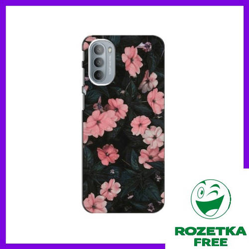 Чехол с картинкой Цветов для Motorola MOTO G31 / Чехлы розовые цветы на ...