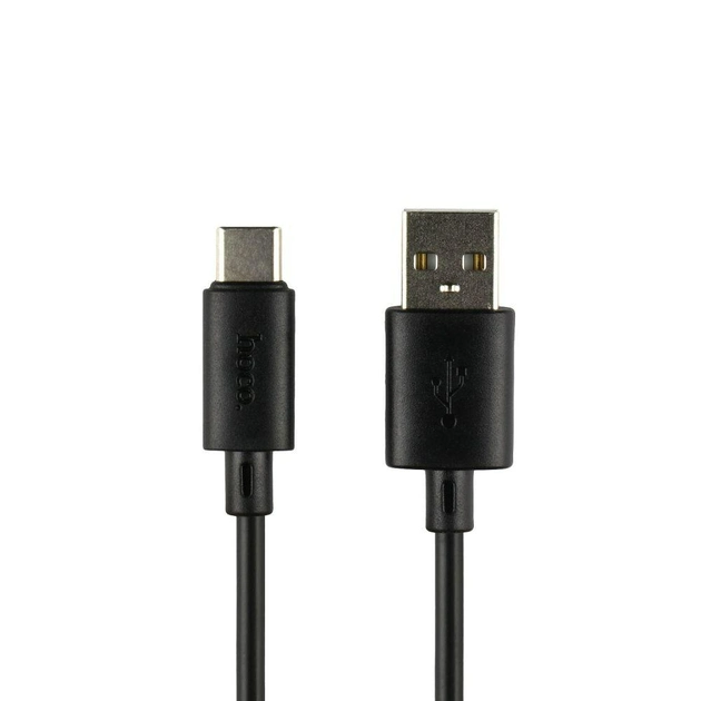Кабель HOCO X88 Gratified charging data cable for Type-C  3A 1m Black