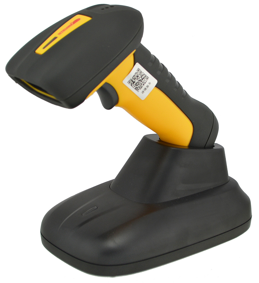 Сканер штрих-кода безпровідний захищений Netum NT-1203 2D Bluetooth USB IP67 Yellow/Black