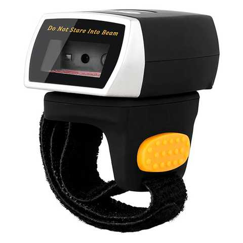 Сканер штрих-кода безпровідний Netum R2L на палець 2D Bluetooth Micro USB Black