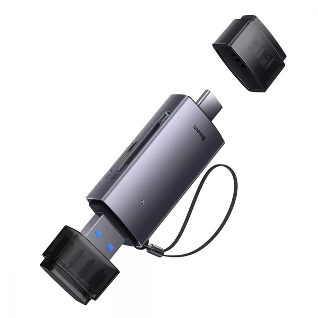 Кардрідер Baseus Lite Series USB-A & Type-C to SD/TF (WKQX060113)
