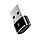 Адаптер USB Type-C Baseus USB to USB-C Female Black (CAAOTG-01), фото 3