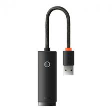 Перехідник Baseus Lite Series Ethernet Adapter USB-A to RJ45 LAN Port (1000Mbps) Black (WKQX000101)