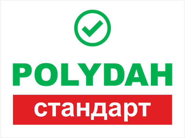 Полікарбонат для теплиць марки POLYDAH-стандарт - Логотип з пташкою