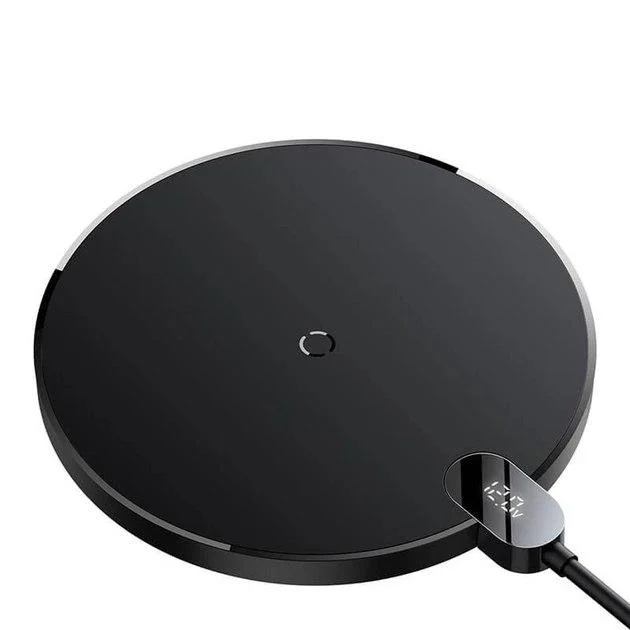 Безпровідна зарядка Baseus Digital LED Display Gen 2 Wireless Charger 15W Black (CCED000001)