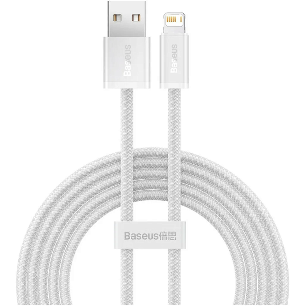 Кабель Baseus Dynamic Series Fast Charging Data Cable USB to Lightning 2m White (CALD000502)