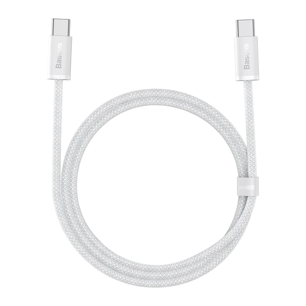 Кабель Baseus Dynamic Series Fast Charging Data CableType-C to Type-C 100W 1m White (CALD000202)