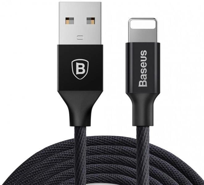 Кабель Baseus Yiven Lightning USB Cable 1.8m Black (CALYW-A01)