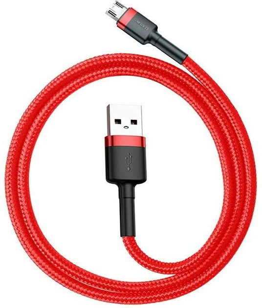 Кабель Baseus  Cafule Cable USB for Micro USB 2.4A 1м Red (CAMKLF-B09)