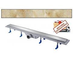 Лінійний трап 90 см під плитку з сухим затвором QTap Dry Tile