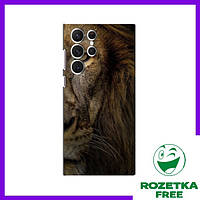 Чехол Красивый Лев для Samsung Galaxy S22 Ultra / Чехлы Король Зверей на Самсунг Галакси С22 Ультра
