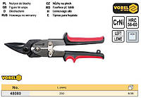 Ножиці по металу ліві l=250 мм VOREL-48080