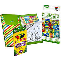 Crayola Набор для творчества Creative Escapes Aged Up Coloring Folio with Pencils