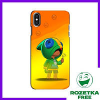 Чехол LEON в капюшоне для iPhone Xs Max / Чехлы Леон Бравл на Айфон Xs Макс