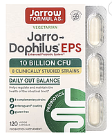 Jarrow Formulas, Jarro-Dophilus EPS, пробиотики для улучшения пищеварения, 5 млрд, 120 веганских капсул