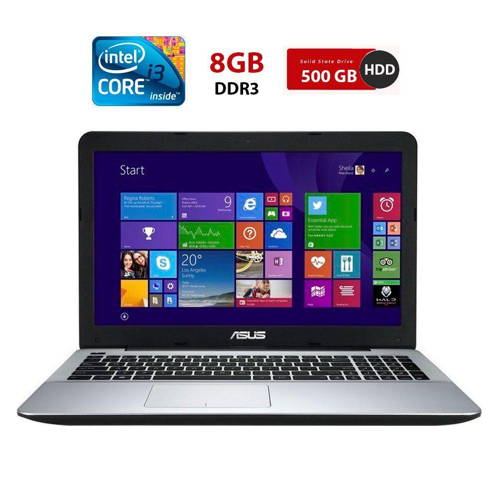 Ноутбук Б-клас Asus R556la/ 15.6" (1366x768)/ Core i3-4030U/ 8 GB RAM/ 500 GB HDD/ HD 4400/ АКБ не працює